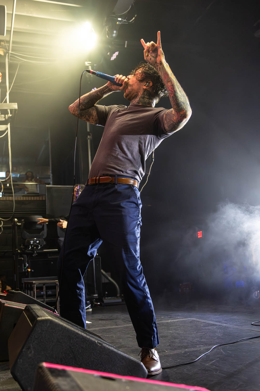 Tom Barber, lead vocalist of Chelsea Grin