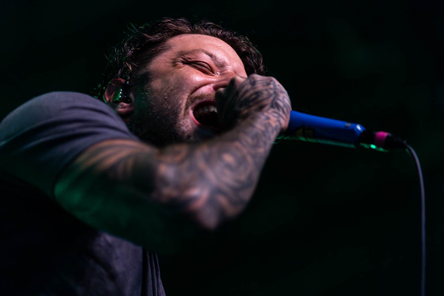 Tom Barber, lead vocalist of Chelsea Grin