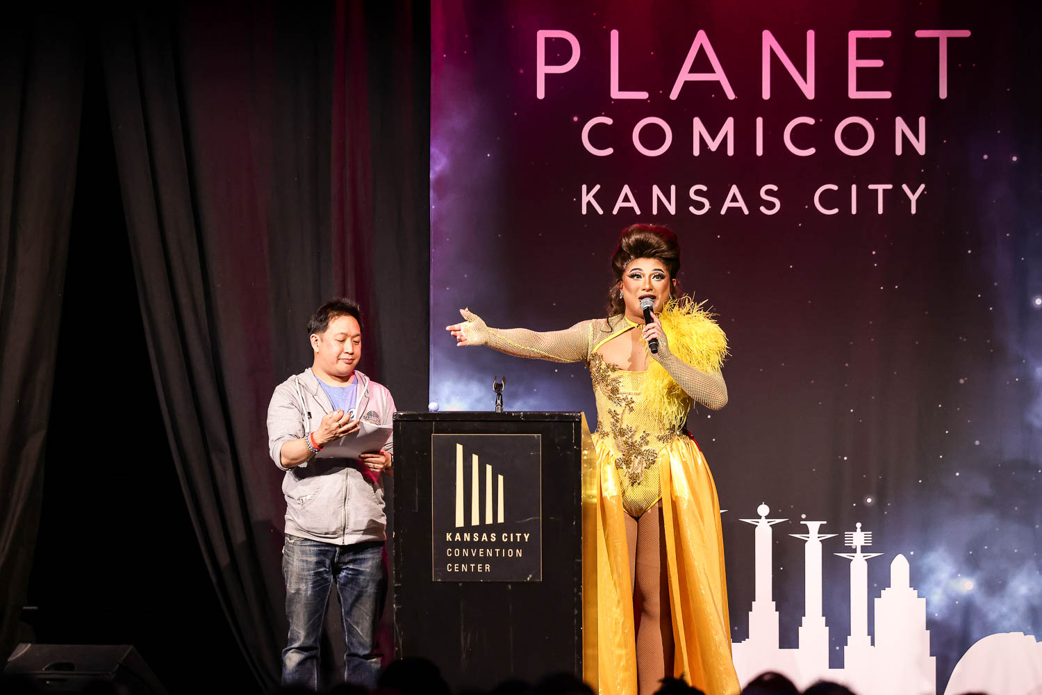 Cosplay Contest on Saturday at the 2023 Planet Comicon in Kansas City, Missouri on March 18, 2023.