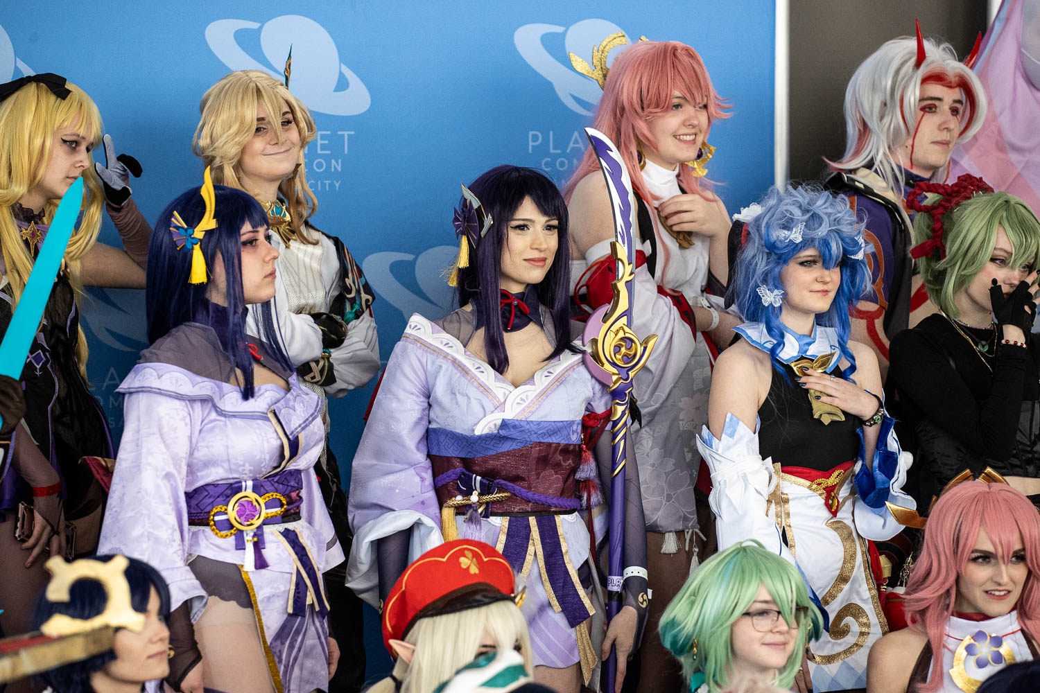 Genshin Impact cosplay meetup on Saturday at the 2023 Planet Comicon in Kansas City, Missouri on March 18, 2023.