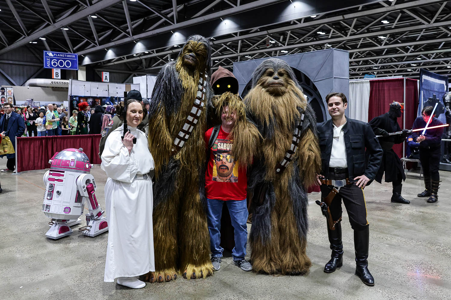 Star Wars cosplayers on Saturday at the 2023 Planet Comicon in Kansas City, Missouri on March 18, 2023.
