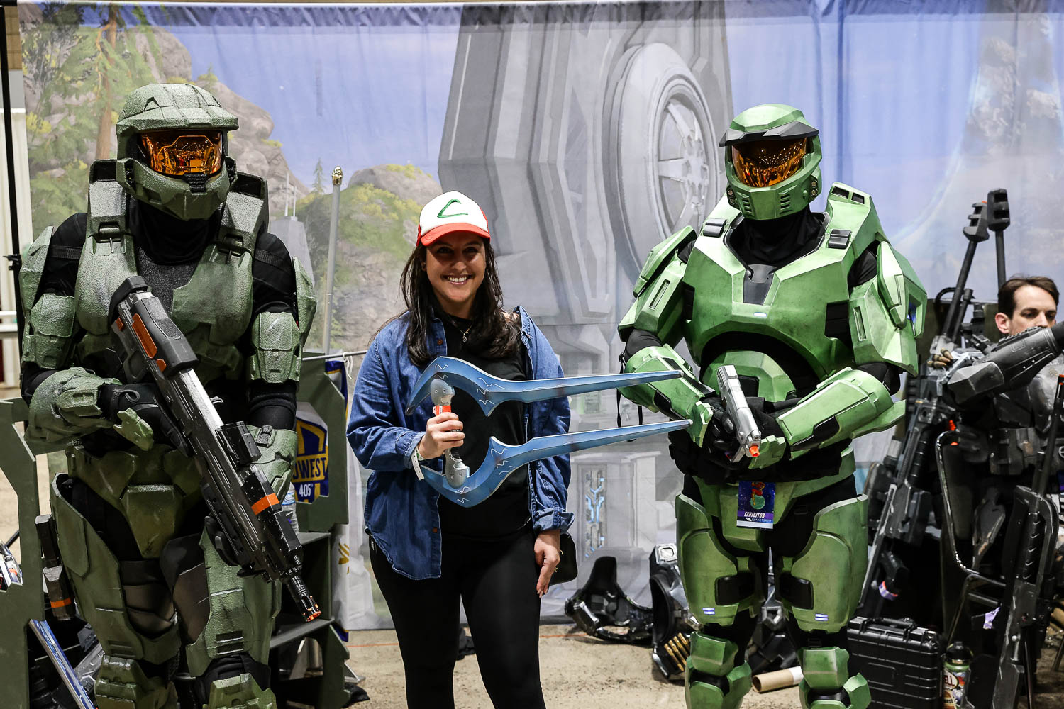 Halo cosplayers on Saturday at the 2023 Planet Comicon in Kansas City, Missouri on March 18, 2023.