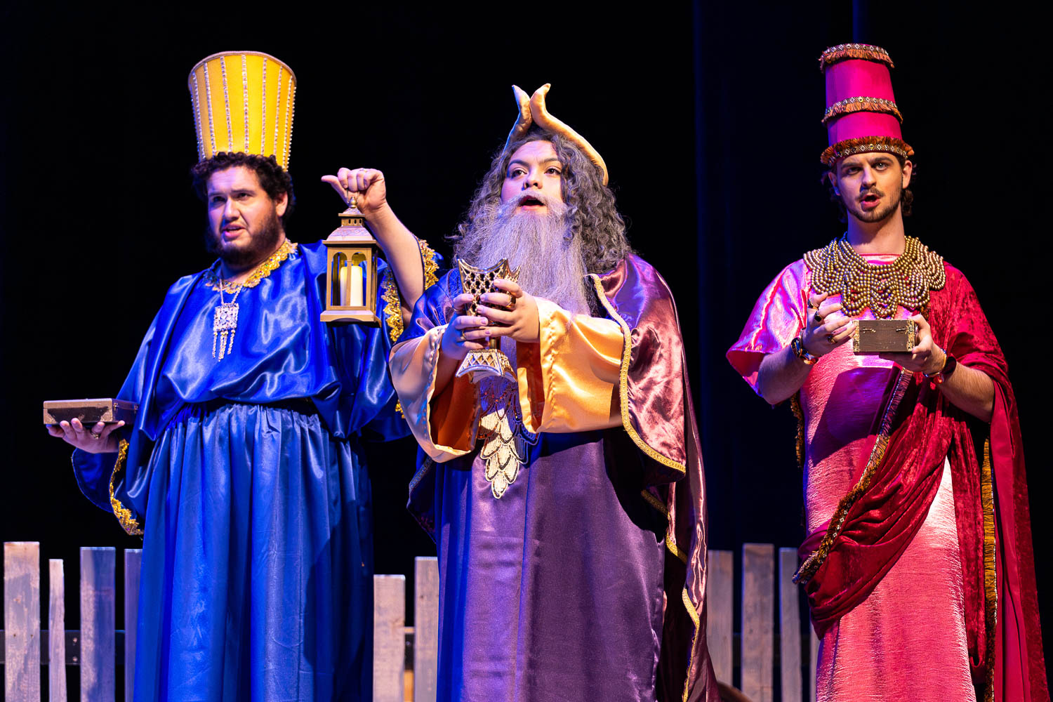 Dress rehearsal for UCM's Theatre & Dance production of "Amahl & The Night Visitors" on November 19, 2024 in Highlander Theatre