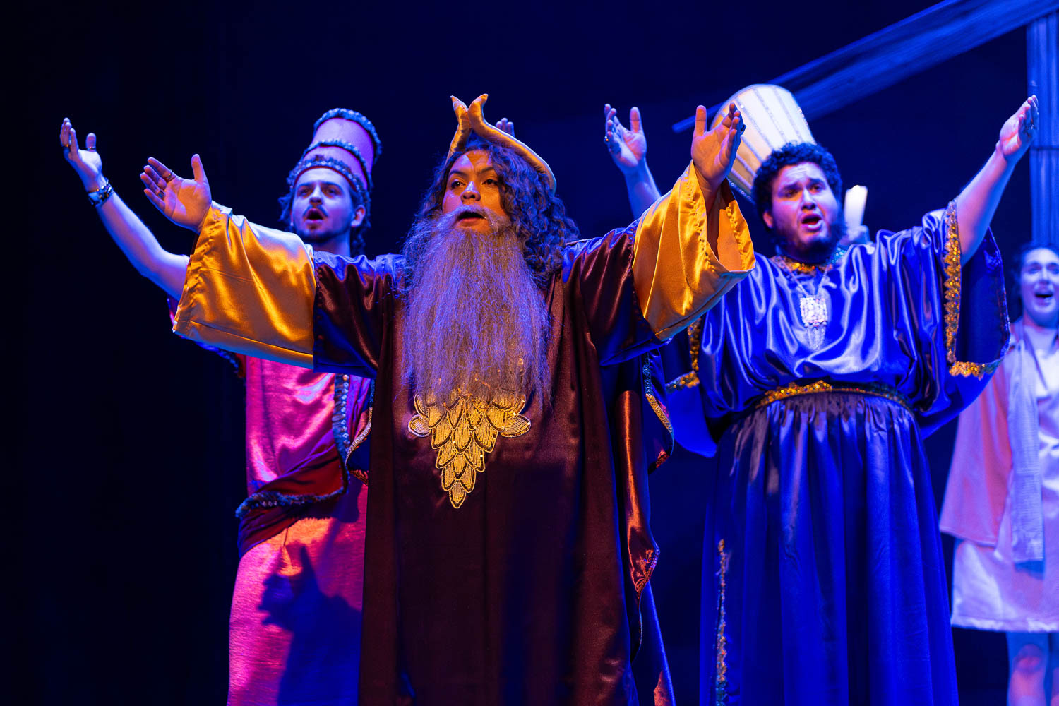 Dress rehearsal for UCM's Theatre & Dance production of "Amahl & The Night Visitors" on November 19, 2024 in Highlander Theatre