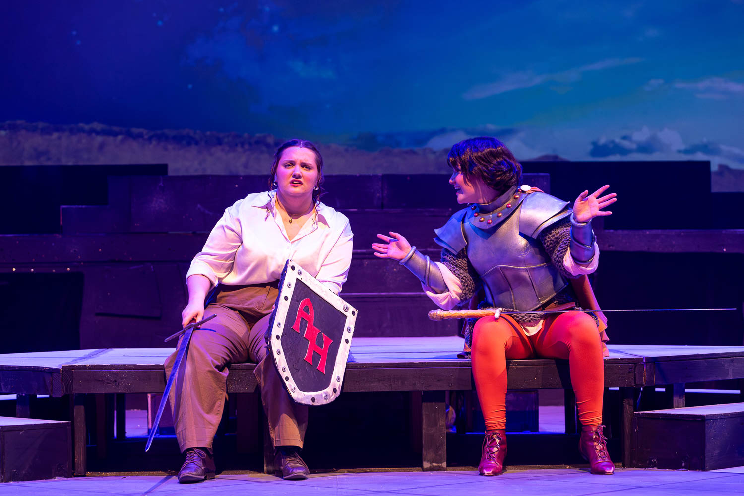 Dress rehearsal for UCM Theatre & Dance production of "She Kills Monsters" on October 2, 2024 in Highlander Theatre