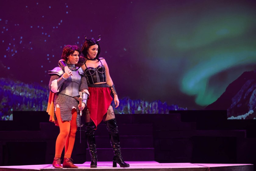 Dress rehearsal for UCM Theatre & Dance production of "She Kills Monsters" on October 2, 2024 in Highlander Theatre