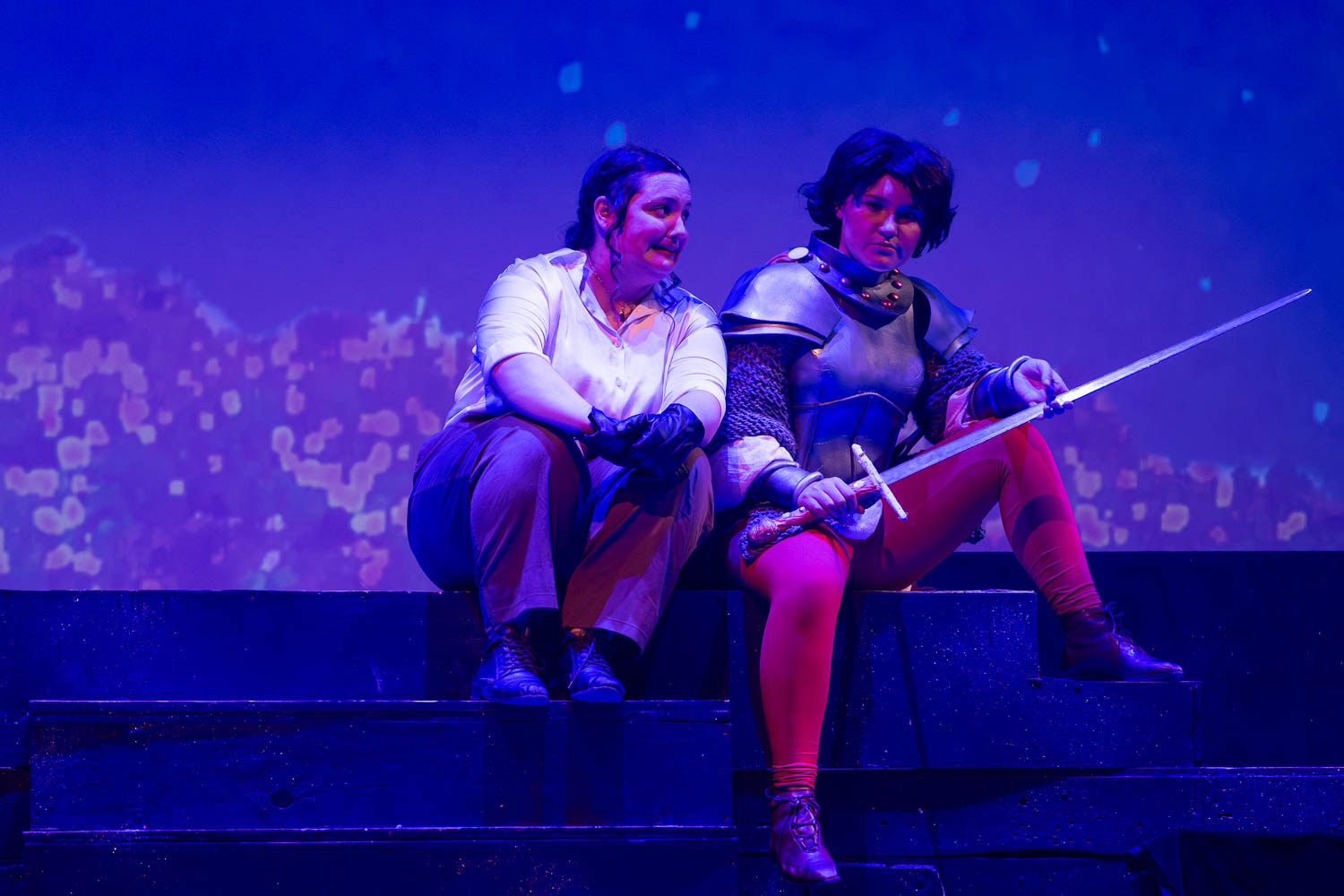 Dress rehearsal for UCM Theatre & Dance production of "She Kills Monsters" on October 2, 2024 in Highlander Theatre