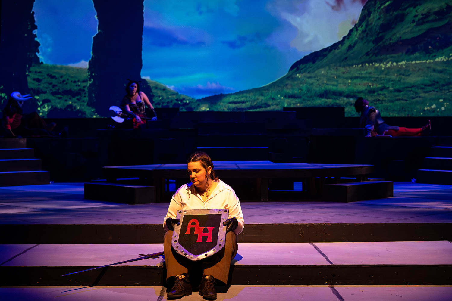 Dress rehearsal for UCM Theatre & Dance production of "She Kills Monsters" on October 2, 2024 in Highlander Theatre