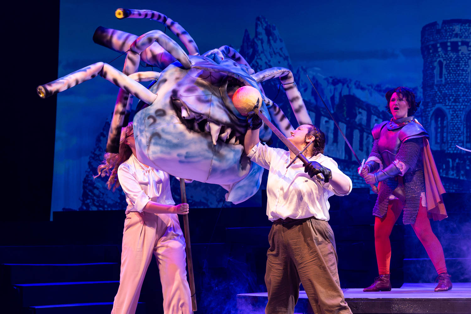 Dress rehearsal for UCM Theatre & Dance production of "She Kills Monsters" on October 2, 2024 in Highlander Theatre