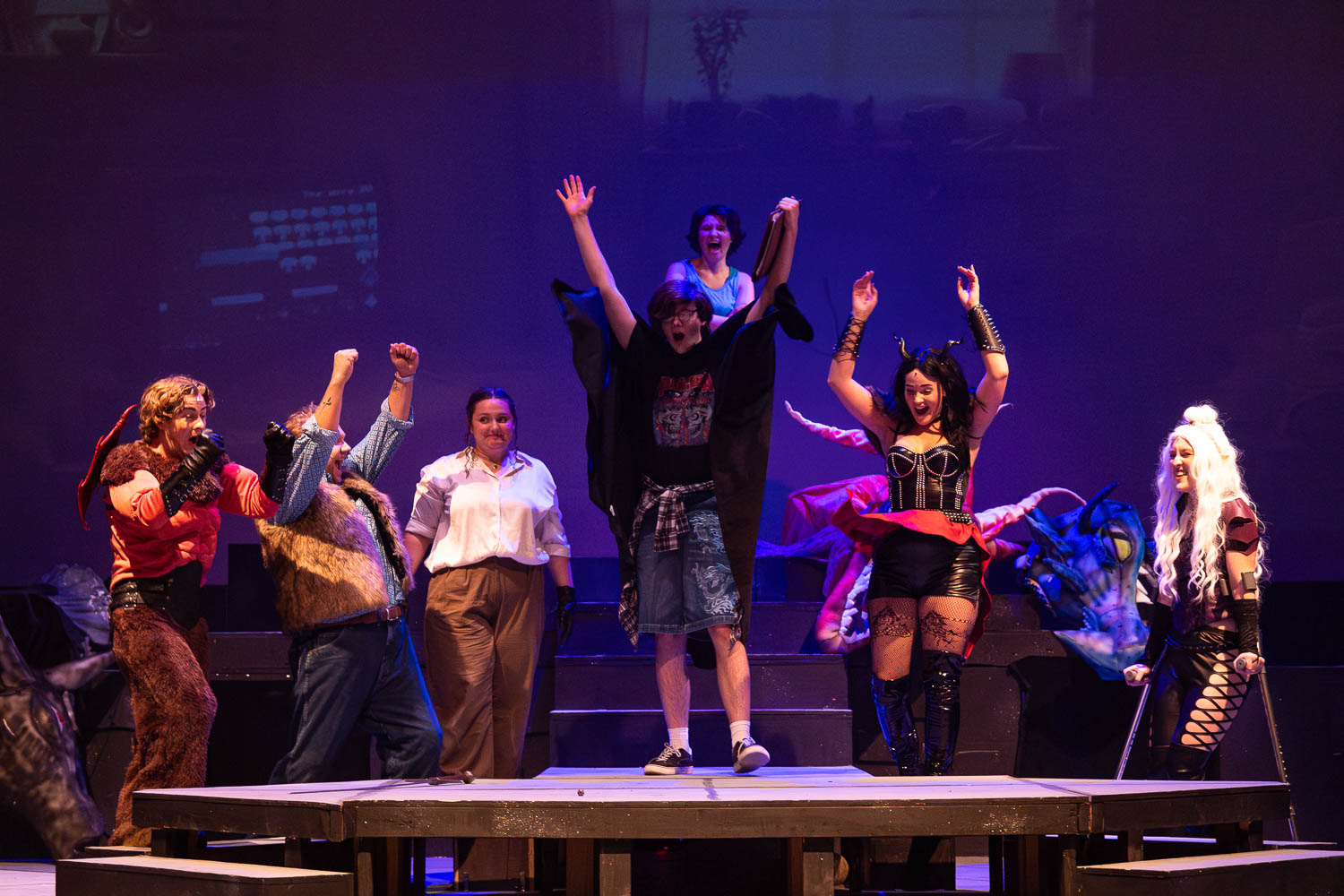 Dress rehearsal for UCM Theatre & Dance production of "She Kills Monsters" on October 2, 2024 in Highlander Theatre