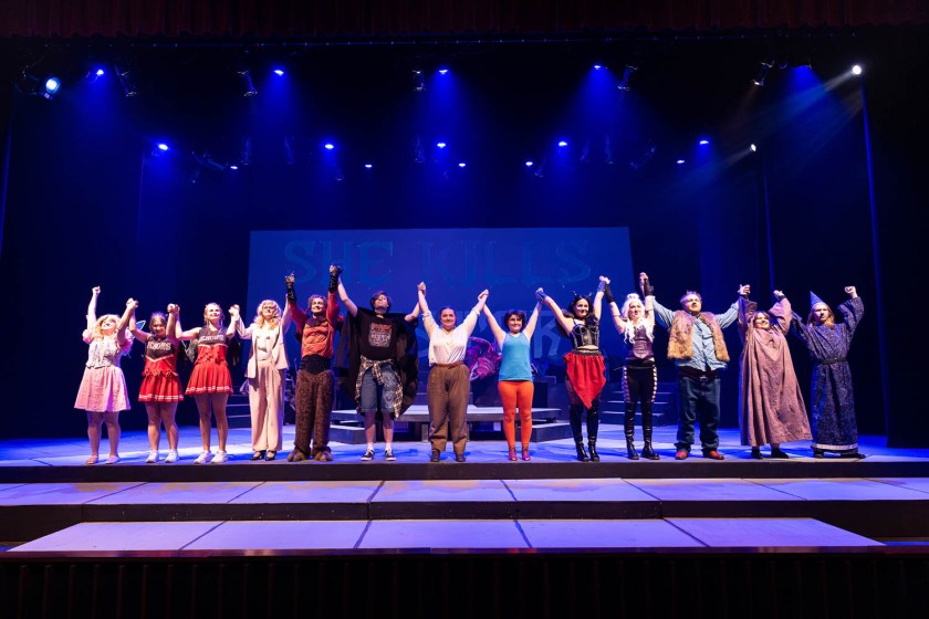 Dress rehearsal for UCM Theatre & Dance production of "She Kills Monsters" on October 2, 2024 in Highlander Theatre