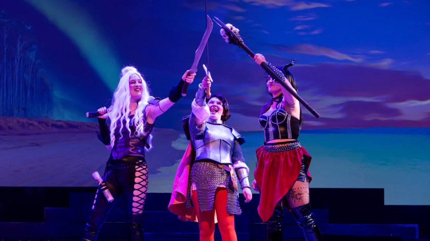 Dress rehearsal for UCM Theatre & Dance production of "She Kills Monsters" on October 2, 2024 in Highlander Theatre