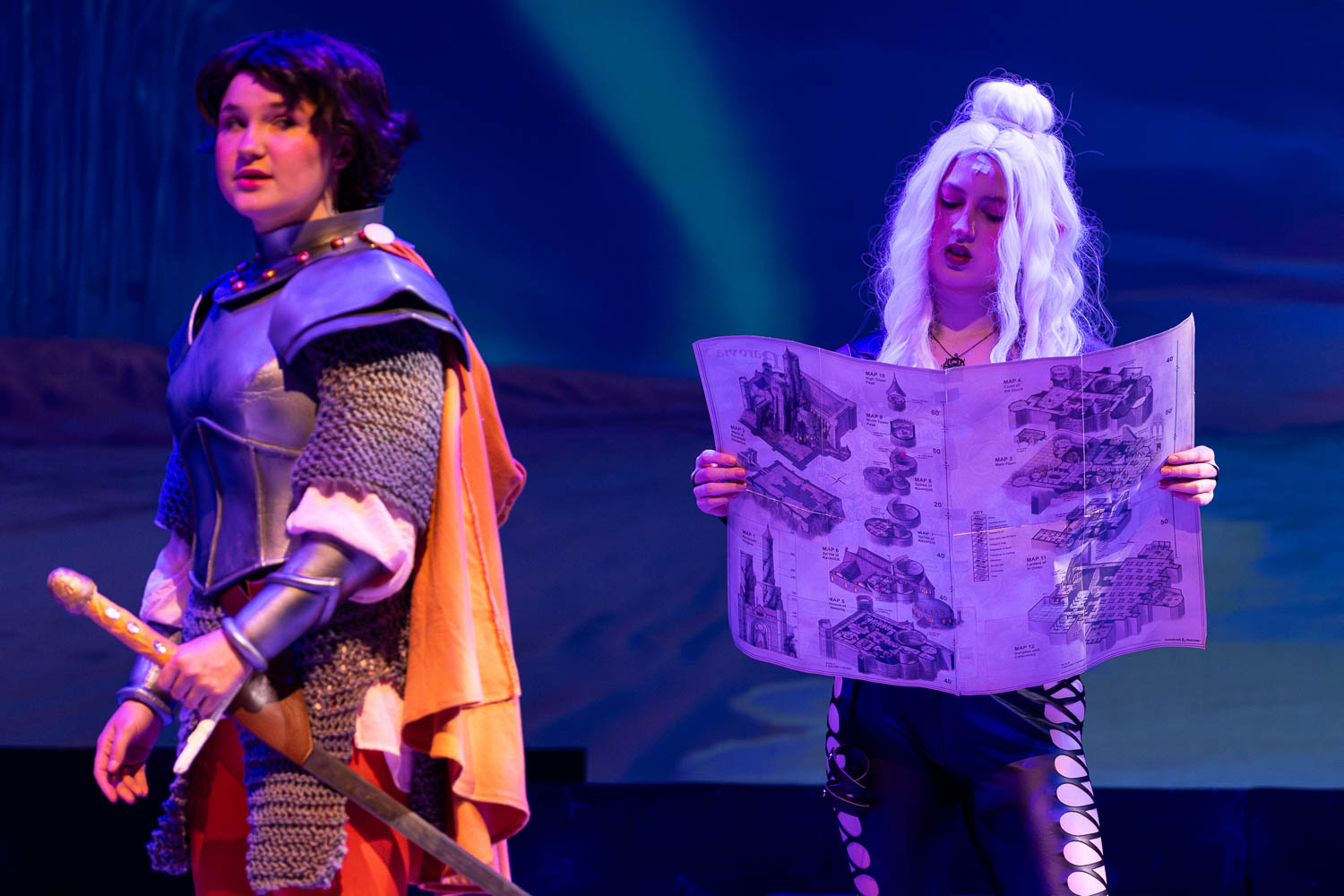 Dress rehearsal for UCM Theatre & Dance production of "She Kills Monsters" on October 2, 2024 in Highlander Theatre