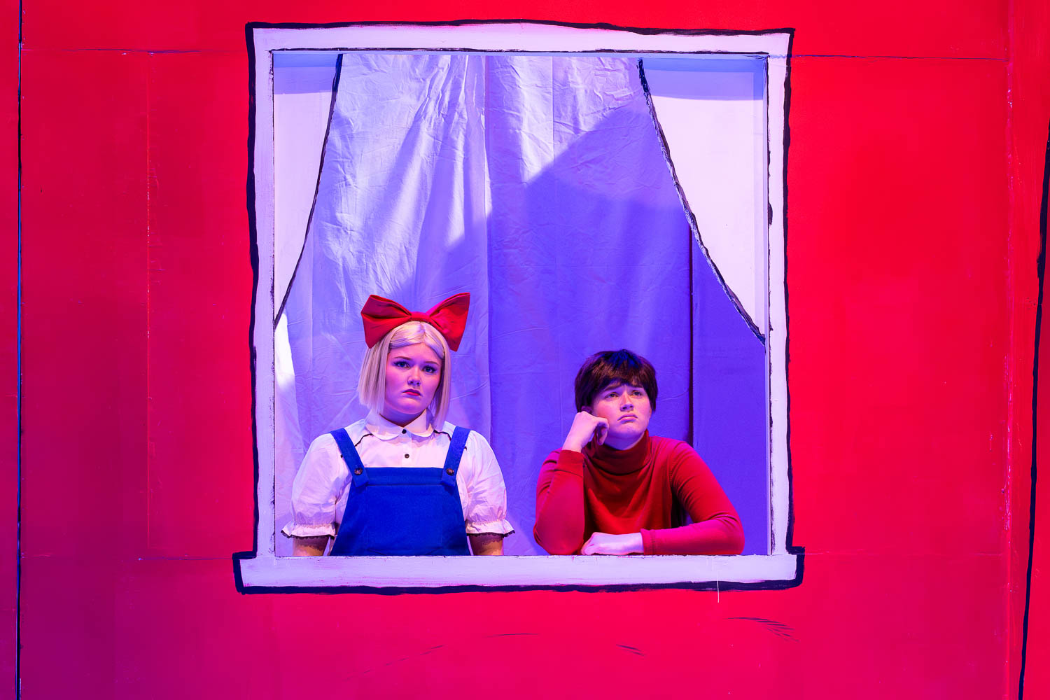 Dress rehearsal for UCM's Theatre & Dance production of "Cat in The Hat" on February 26, 2025 in Highlander Theatre