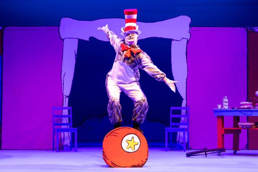 Dress rehearsal for UCM's Theatre & Dance production of "Cat in The Hat" on February 26, 2025 in Highlander Theatre