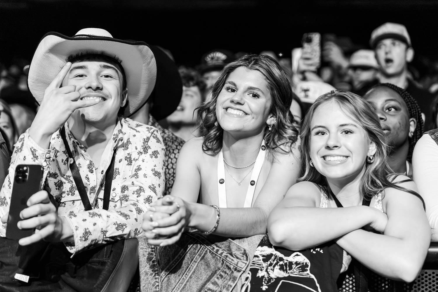 Fans watching Braxton Keith perform